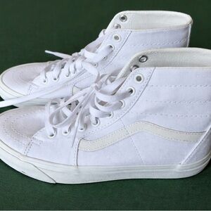 White Vans High-Top Sneakers